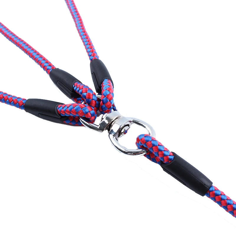 Triple nylon dog and cat leash