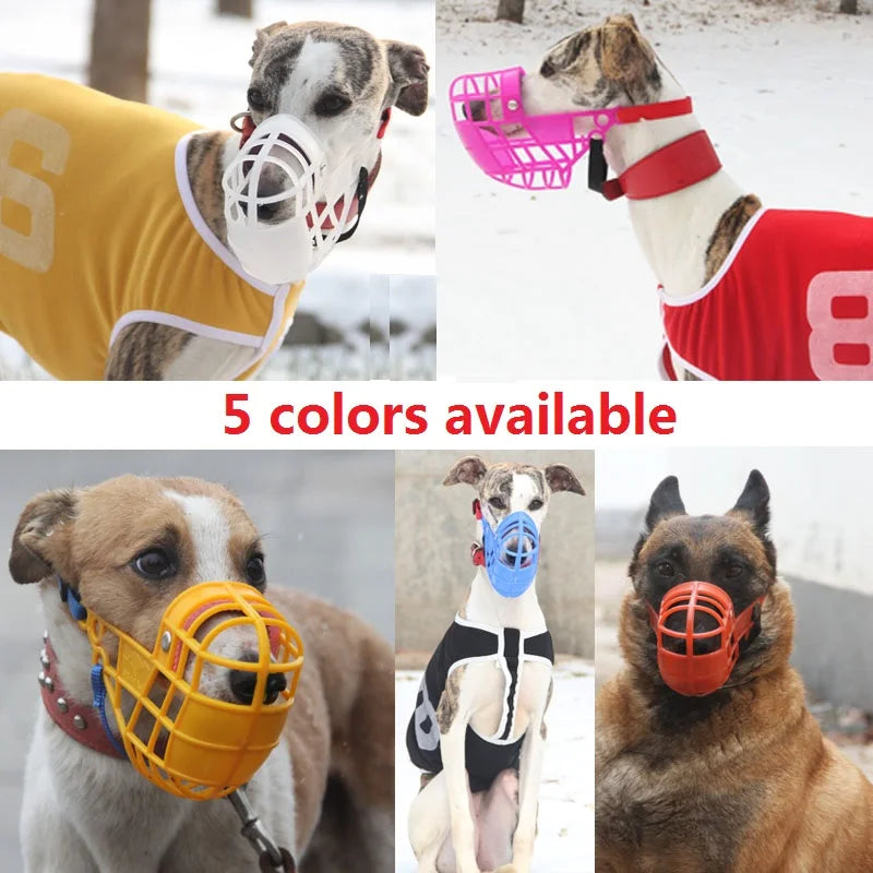 Muselière en plastique résistant pour chien - 7 coloris