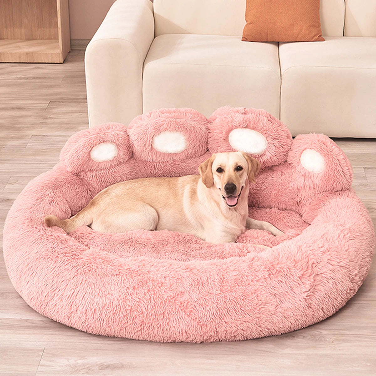 Canapé-lit lavable en peluche pour chien et chat de 90cm - 3 coloris