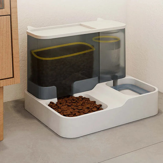 Distributeur automatique pour chat et chien avec fontaine d'eau - 3 coloris