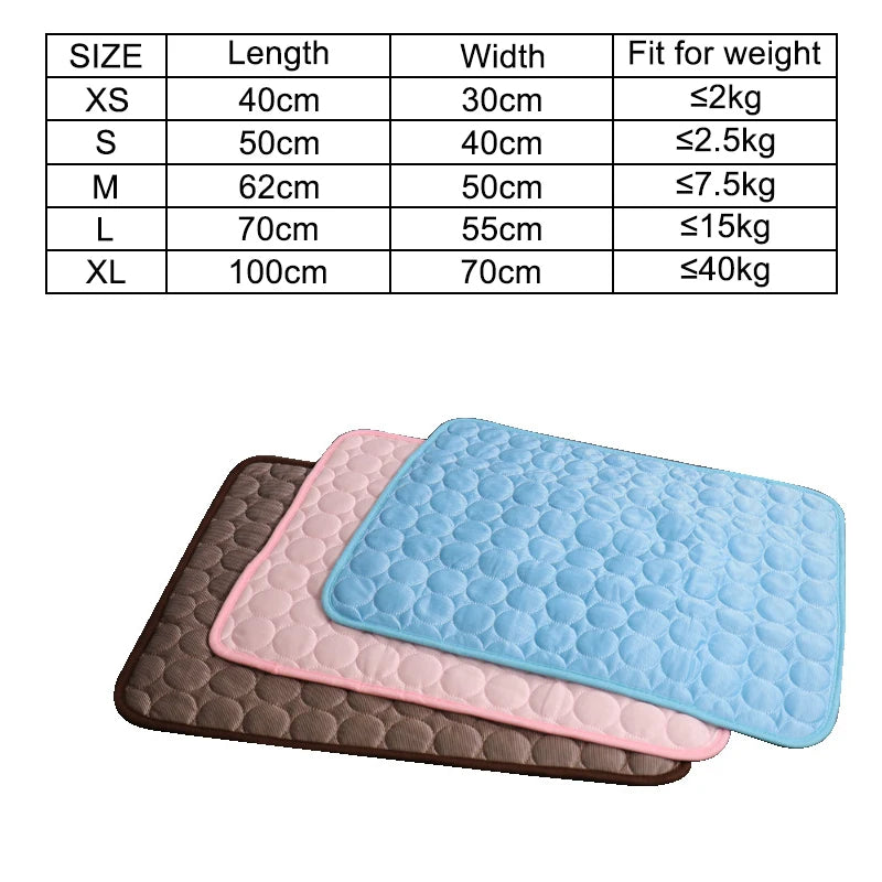 Brown cooling mat for dogs and cats