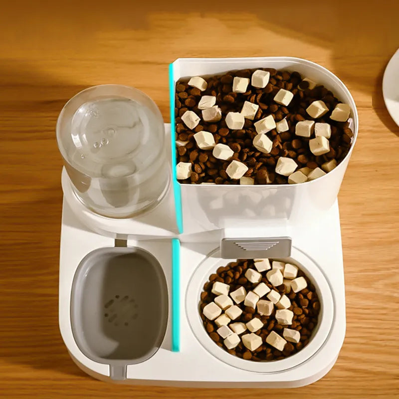 Mangeoire automatique pour chien et chat grande capacité avec distributeur d'eau - 9 coloris