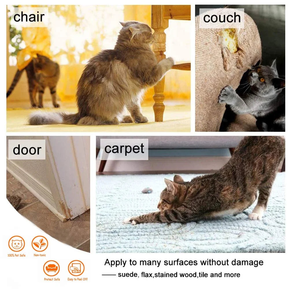 Cat scratching post furniture protective strip (20 pcs) 15cm x 45cm or 30cm x 45cm