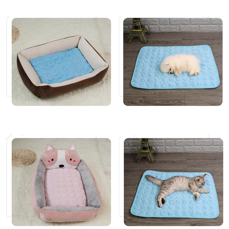 Gray cooling mat for dogs and cats - 6 sizes from 40x30cm to 150x100cm