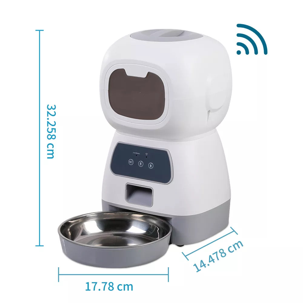 Gamelle Automatique 3.5L Pour chien et chat avec APP WiFi